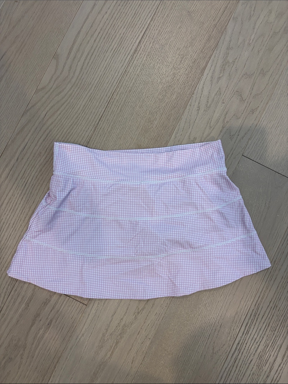 Altard State Pink Athletic Gingham Mini Skirt